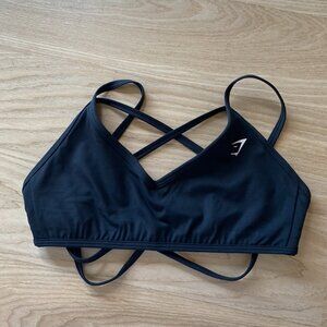 NWOT - Gymshark Back Gains Sports Bra (Black / Small)